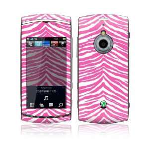  Pink Zebra Design Decorative Skin Decal Sticker for Sony 