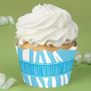  Blue Zebra   Birthday Party Cupcake Wrappers Toys & Games
