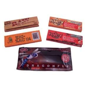 Rolling Paper Pack   Zig Zags, Raw, Juicy Jays, & Dragonfly