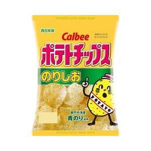 Potato Chips with Seaweed & Salt   Norishio   By Calbee From Japan 60g 
