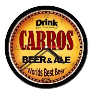  CARROS beer and ale cerveza wall clock 