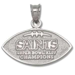 New Orleans Saints Super Bowl XLIV Champions Sterling Silver 2 Sided 