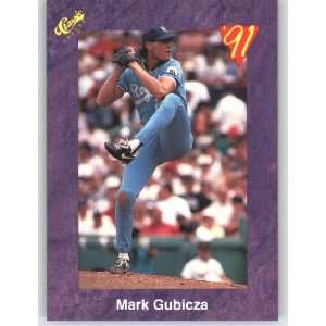 1991 Classic Game (Purple) Trivia Game Card # 20 Mark Gubicza   Kansas 