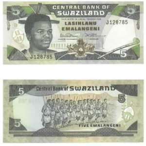    Swaziland ND (1990) 5 Emalangeni, Pick 19a 