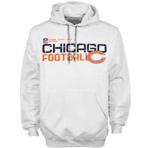  Mens Chicago Bears White Sideline Tacon Hooded Sweatshirt 