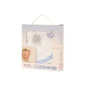  Baby Sense Cuddlewrap Baby Swaddler   White with Blue 