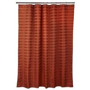    Popular Bath Argyle Rust Fabric Shower Curtain