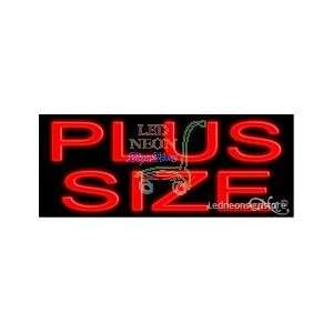 Plus Size Neon Sign 13 Tall x 32 Wide x 3 Deep 