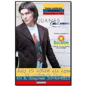  Juanes Poster   A Concert Flyer   Mi Sangre Tour