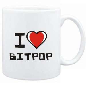  Mug White I love Bitpop  Music