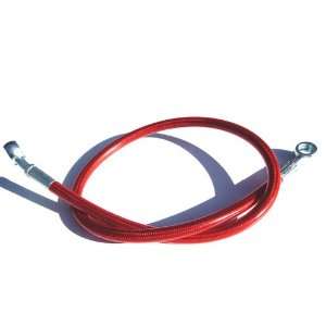  26 INCH EXTENDED RED REAR BRAKE LINE Automotive