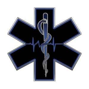 Blue EMT EMS Star Of Life With Heartbeat   28 h 