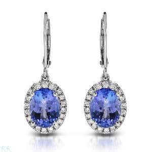  Earrings With 4.85ctw Precious Stones   Genuine Diamonds 
