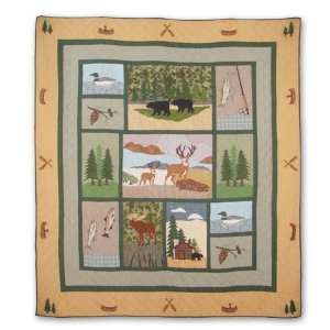  Lodge Fever Quilt King 95X 105