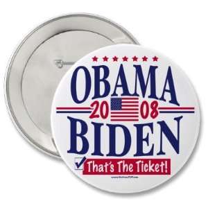  Obama Biden 08 Ticket Pin 