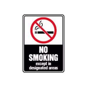  NO SMOKING EXCEPT IN DESIGNATED AREAS (W/GRAPHIC) Sign   7 