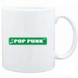  Mug White  Pop Punk STREET SIGN  Music Sports 
