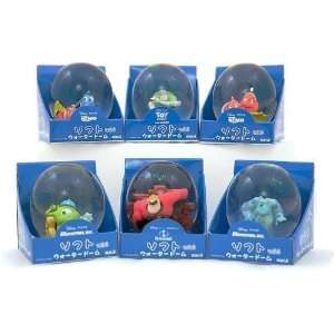  Disney / Pixar 2 Mini Soft Water Dome   Set of 6 figures 