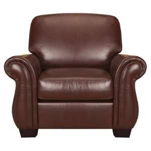  World Class Furniture 4001 Maine Leather Chair in Chili 