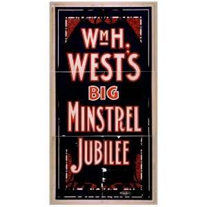  Poster William H. Wests Big Minstrel Jubilee 1900