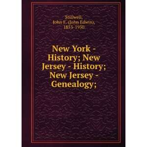  New York   History; New Jersey   History; New Jersey 