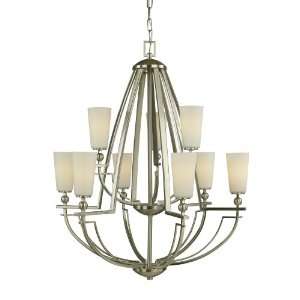  Woodbridge Lighting 12212 STN Aurora Chandelier, 28 Inch 