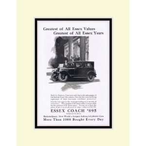  1925 Hudson Essex Essex Coach Sedan Vintage Ad 