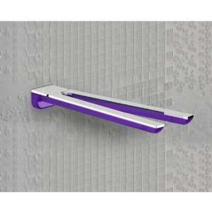Gedy 1423 32 Lilac and Chrome 13 Inch Wall Mounted Double Swivel Towel 