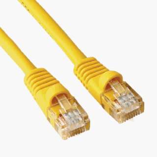  14ft Yellow Cat 5E Patch Cable, Molded Electronics