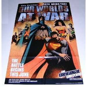  JLA Our Worlds at War 34 by 22 DC Comics Shop Retailers 