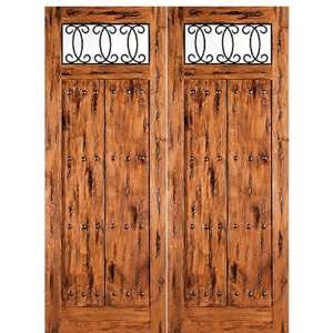 156 2 Lima 72x96 (6 0x8 0) Double Entry Door in Solid Knotty 