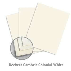  Beckett Cambric Colonial White Paper   2000/Carton Office 
