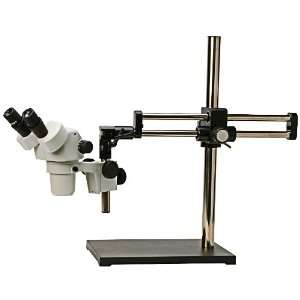   Zoom Microscope with Double Arm Boom Stand, 6.7x   17x Magnification