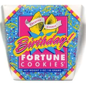    BIRTHDAY FORTUNE COOKES (Net Weight 2 oz/56 grams) 