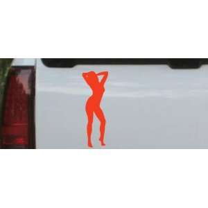 Sexy Girl Silhouettes Car Window Wall Laptop Decal Sticker    Red 56in 