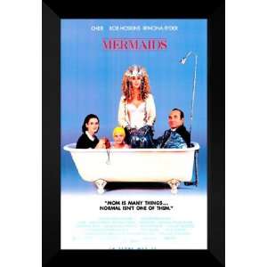  Mermaids 27x40 FRAMED Movie Poster   Style A   1990