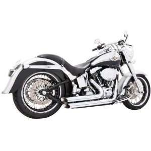   Out Chrome Exhaust for 1986 2011 Harley Davidson Softail Automotive