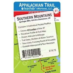  Appalachian Trail Pocket Profile   Southern Mountains Set 