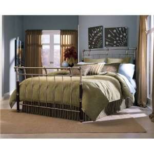  Chancellor Queen Size Bed   Gold Frost & Mahogany