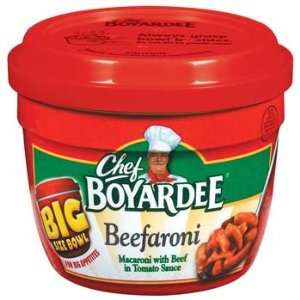 Chef Boyardee Microwavable Big Bowl Beefaroni Macaroni 14.25 oz (Pack 