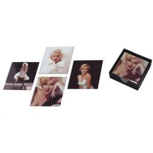 Marilyn Monroe Coaster Set with Caddy by SSSarna  Kitchen 
