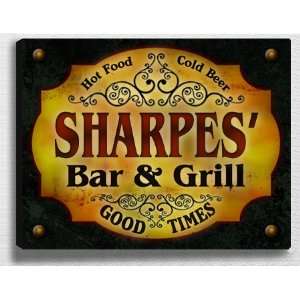  Sharpess Bar & Grill 14 x 11 Collectible Stretched 