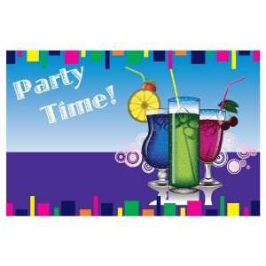    3ft x 5ft Decorative Flag   Party Time Drinks Patio, Lawn & Garden