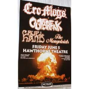  Cro mags Poster   Concert Flyer