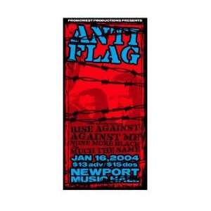  ANTI FLAG   Limited Edition Concert Poster   by Mike 