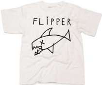  Associate   FLIPPER   Fish Logo   White T shirt