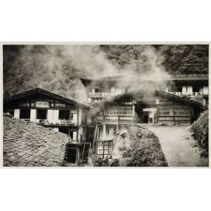  1930 Japanese Hot Springs Bath House Kusatsu Japan 