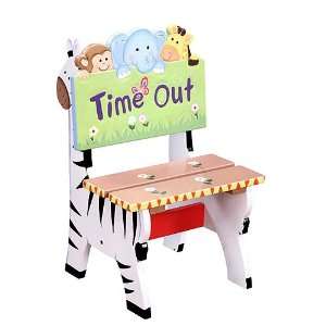   Teamson Handpainted Wooden Sunny Safari Timeout Chair