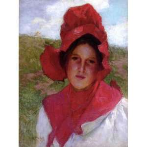 Made Oil Reproduction   Edward Henry Potthast   24 x 32 inches   Girl 