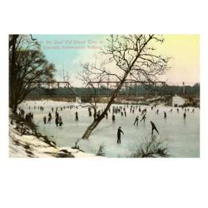  Ice Rink, Indianapolis, Indiana Premium Giclee Poster 